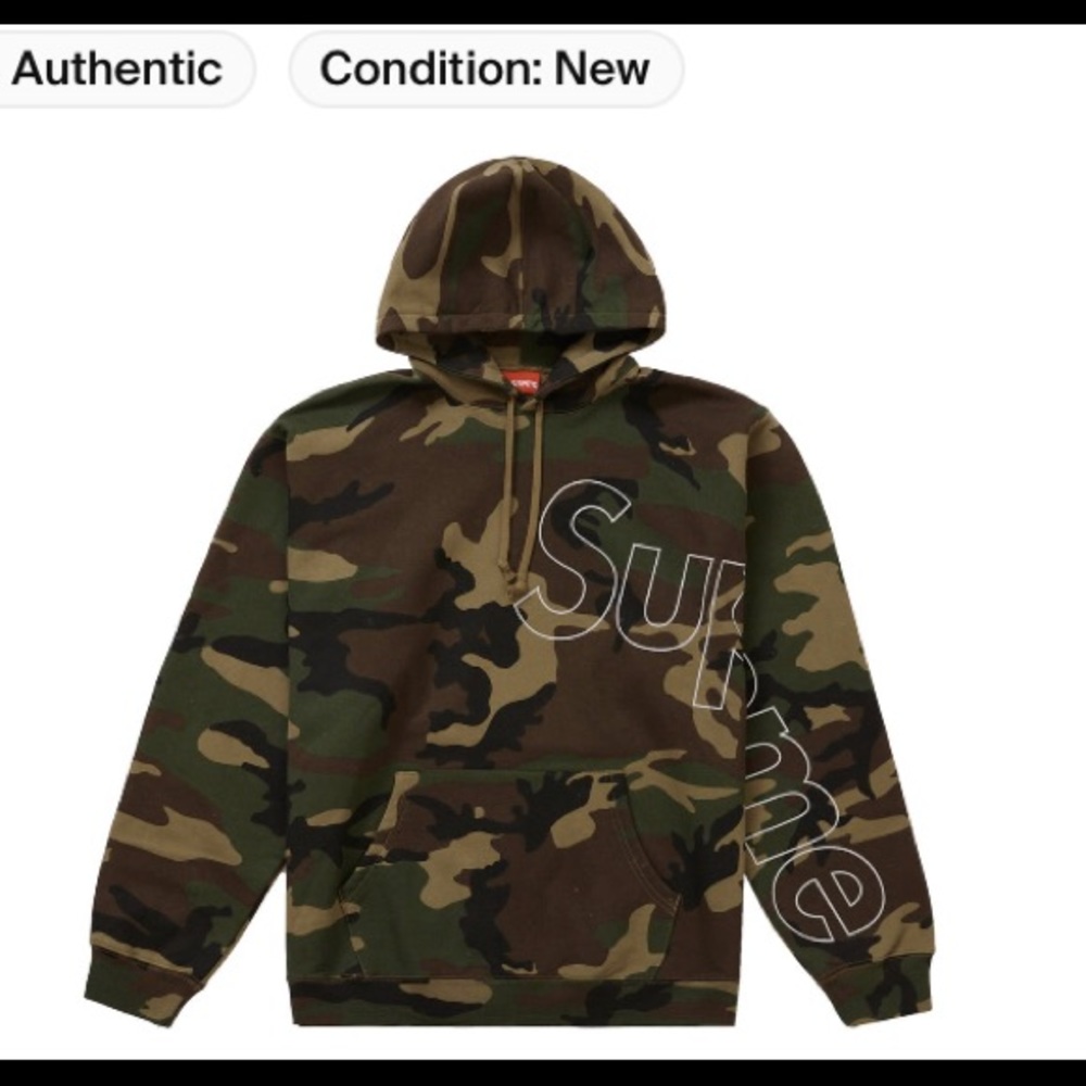 Supreme reflective hoodie